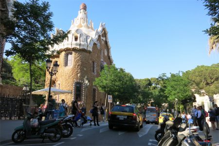 La sortie du Park Güell
